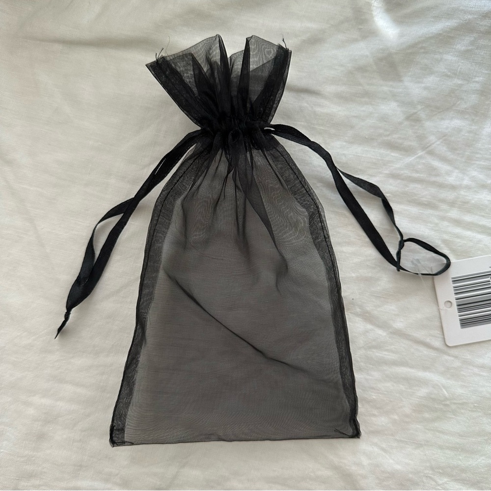 Black Sheer Organza Gift Bag NWT